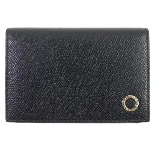 Pre-owned Wallets, male, , Size: ONE SIZE Pre-owned Leather wallets - Bvlgari Vintage - Modalova