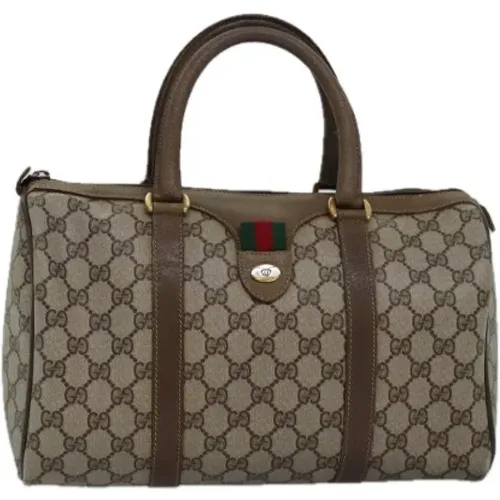 Pre-owned Weekend Bags, female, , Size: ONE SIZE Pre-owned Leather travel-bags - Gucci Vintage - Modalova