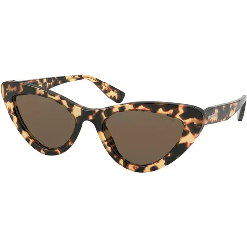 Crystal Teardrops Sunglasses , female, Sizes: 55 MM - Miu Miu - Modalova
