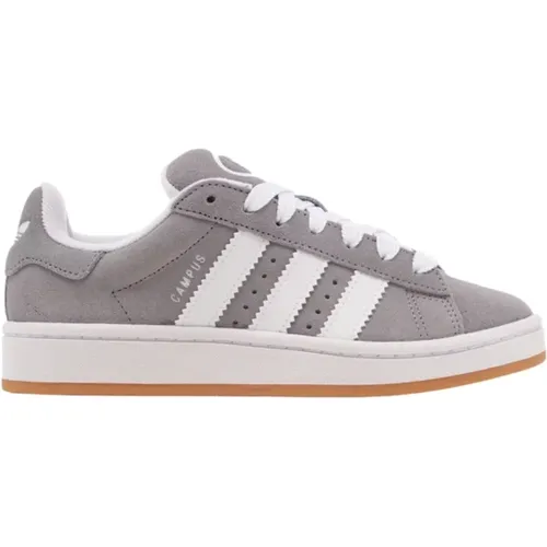 Vintage Grey and White Sneakers , female, Sizes: 5 UK, 6 UK, 6 1/2 UK - Adidas - Modalova
