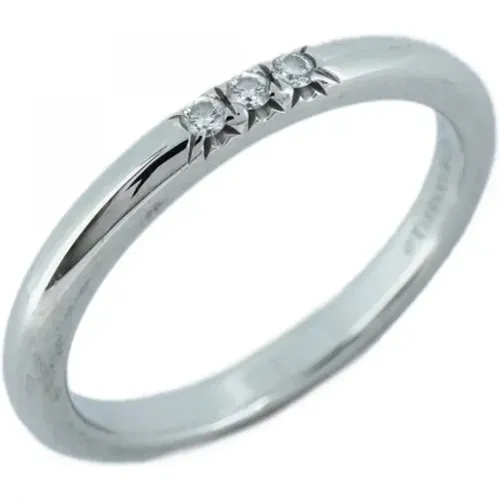 Pre-owned Jewellery, female, , Size: ONE SIZE Pre-owned Platinum rings - Tiffany & Co. Pre-owned - Modalova