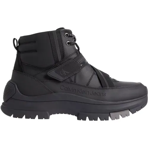Lace-Up Hiking Boots , male, Sizes: 9 UK, 7 UK - Calvin Klein Jeans - Modalova