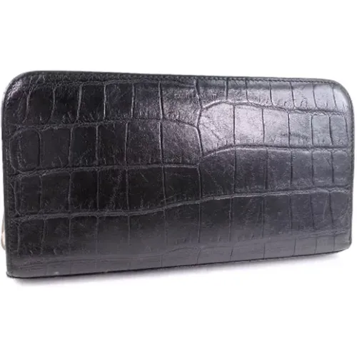 Pre-owned Wallets, male, , Size: ONE SIZE Pre-owned Leather wallets - Yves Saint Laurent Vintage - Modalova