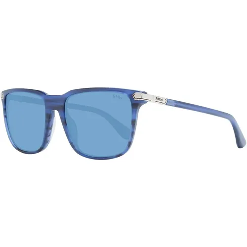 Blaue Herren-Sonnenbrille Quadratischer Rahmen - BMW - Modalova