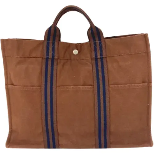 Pre-owned Tote Bags, female, , Size: ONE SIZE Pre-owned Fabric shoulder-bags - Hermès Vintage - Modalova