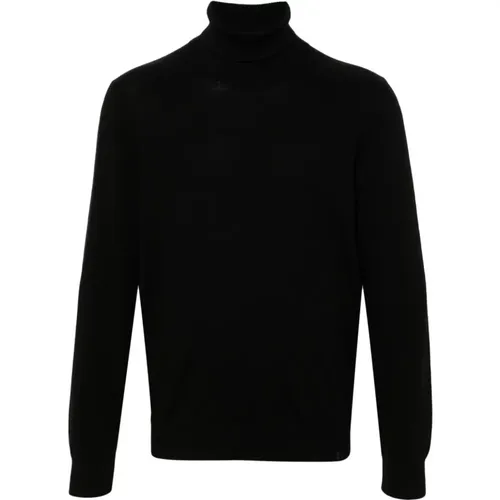 Wool Knit Turtleneck Sweater , male, Sizes: L, 2XL, M, 3XL, S - Fay - Modalova