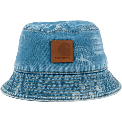 Stamp Bucket Hat in Denim , Herren, Größe: S - Carhartt WIP - Modalova