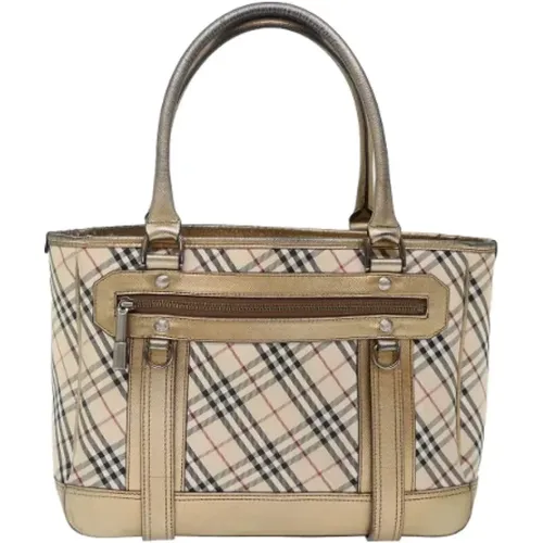 Pre-owned Tote Bags, female, , Size: ONE SIZE Pre-owned Canvas handbags - Burberry Vintage - Modalova