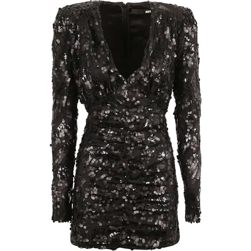 Sequin V-Neck Dress , female, Sizes: XS - Rotate Birger Christensen - Modalova