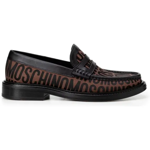 Flat shoes , male, Sizes: 8 UK - Moschino - Modalova