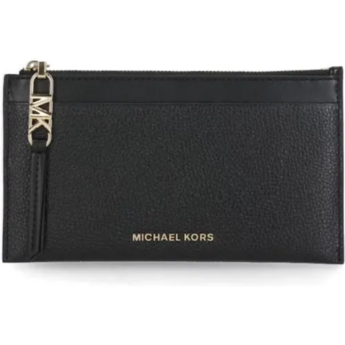 Leather Wallet with Zip Fastening , female, Sizes: ONE SIZE - Michael Kors - Modalova