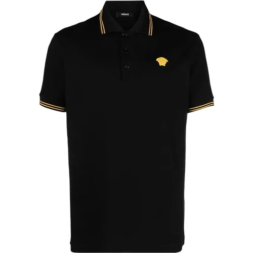 Medusa Piquet Polo Shirt , male, Sizes: L, M, 2XL, XL - Versace - Modalova