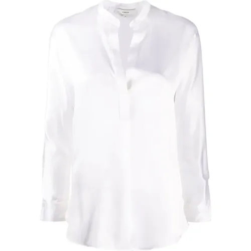 Band collar blouse , female, Sizes: L, M, XS, S, XL - Vince - Modalova
