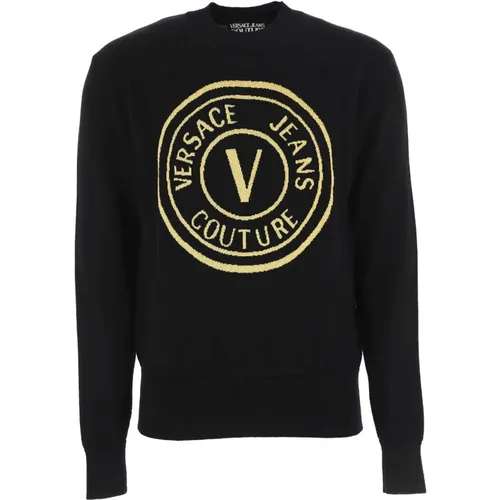 Sweatshirts, male, , Size: S Sweaters for Men - Versace Jeans Couture - Modalova