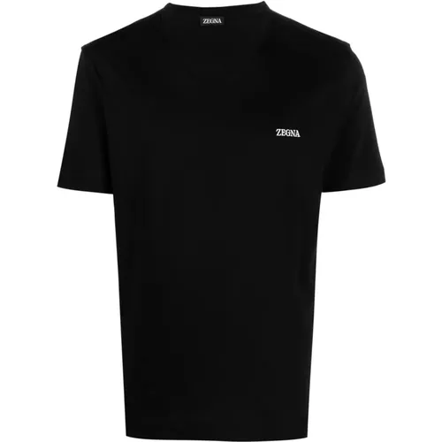 T-Shirts & Polos for Men , male, Sizes: L, M, 2XL, XL - Ermenegildo Zegna - Modalova