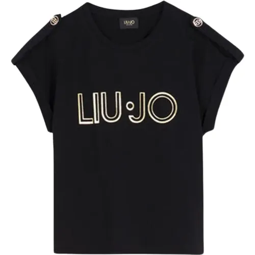 Logo Str Cotton T-Shirt , female, Sizes: XL - Liu Jo - Modalova