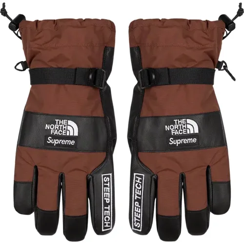 Limitierte Auflage Steep Tech Handschuhe Braun , Herren, Größe: M - Supreme - Modalova