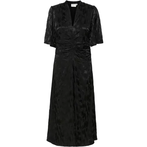 Elegantes Schwarzes Kleid Afterglow , Damen, Größe: 2XL - Gestuz - Modalova