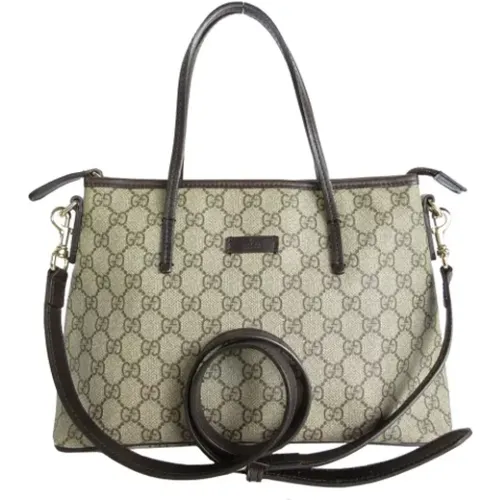 Pre-owned Tote Bags, female, , Size: ONE SIZE Pre-owned Canvas gucci-bags - Gucci Vintage - Modalova