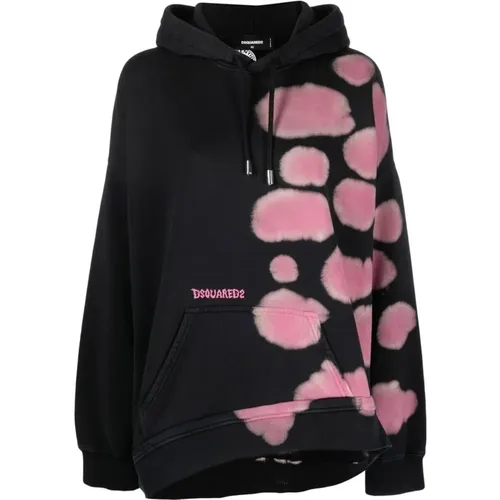 Pink Hoodie Women Casual Style , female, Sizes: S, XS - Dsquared2 - Modalova