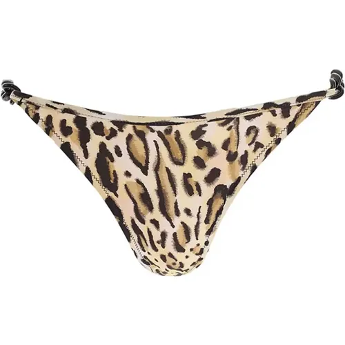 Bikinis, female, , Size: L Animalier Bikini Bottom - 2 - Moschino - Modalova