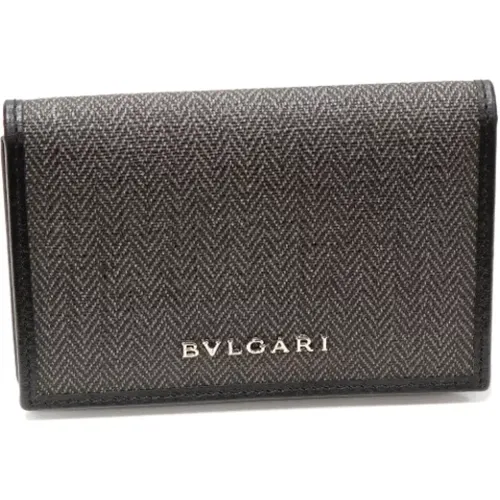 Pre-owned Wallets, female, , Size: ONE SIZE Pre-owned Canvas wallets - Bvlgari Vintage - Modalova