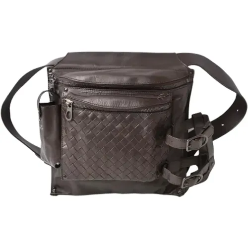 Pre-owned Shoulder Bags, male, , Size: ONE SIZE Pre-owned Leather clutches - Bottega Veneta Vintage - Modalova