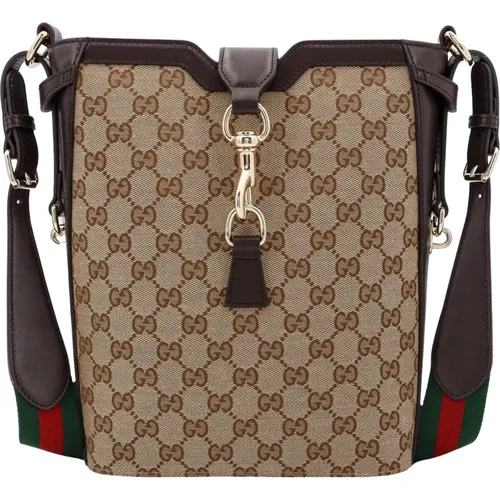 Womens Bags Bucket Bag Backpack Beige Ss24 , female, Sizes: ONE SIZE - Gucci - Modalova