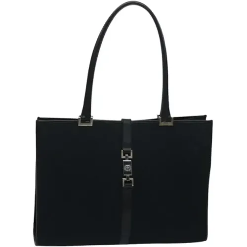 Pre-owned Tote Bags, female, , Size: ONE SIZE Pre-owned Canvas gucci-bags - Gucci Vintage - Modalova