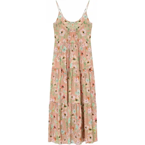 Floral Summer Dress with Adjustable Straps , female, Sizes: L, XS, M - Gustav - Modalova
