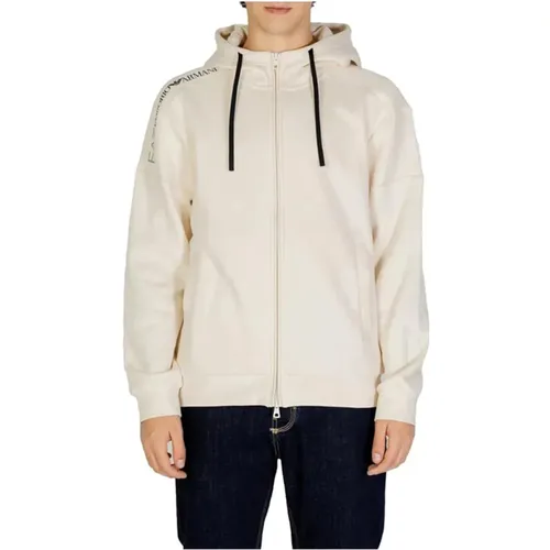 Zip Sweater Casual Sporty Look , Herren, Größe: S - Emporio Armani EA7 - Modalova