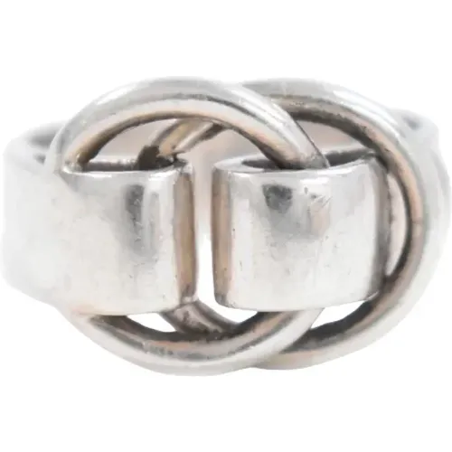 Pre-owned Silver rings , female, Sizes: ONE SIZE - Hermès Vintage - Modalova