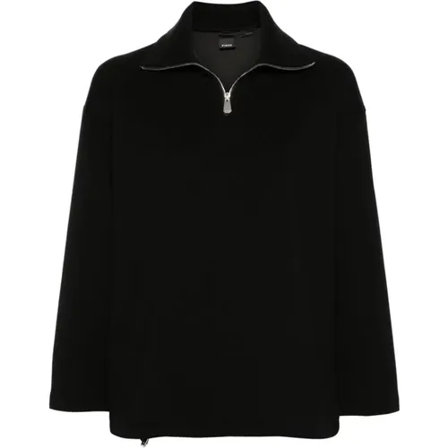 Schwarzer Scuba Jersey Pullover , Damen, Größe: S - pinko - Modalova