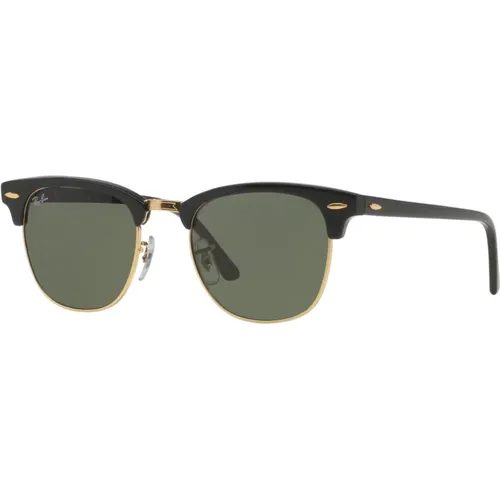 Clubmaster Classic Sunglasses Green Lens , unisex, Sizes: 51 MM, 55 MM, 49 MM - Ray-Ban - Modalova