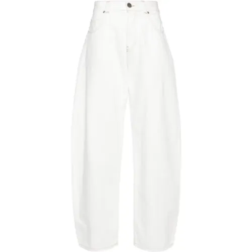Denim Jeans with Embroidered Motif , female, Sizes: W27, W28 - pinko - Modalova