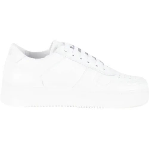 Leather Sneakers with Waxed Cotton Laces , male, Sizes: 6 UK - National Standard - Modalova