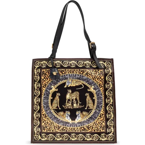 Tote Bags, male, , Size: ONE SIZE Shopper bag - Versace - Modalova