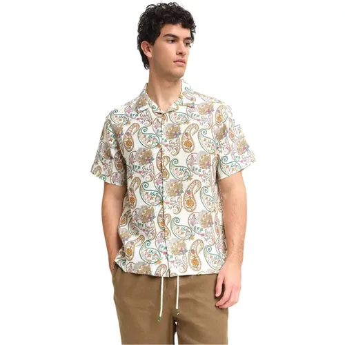 Casablanca Linen Bowling Shirt , male, Sizes: S, XL, L, M - Peninsula - Modalova