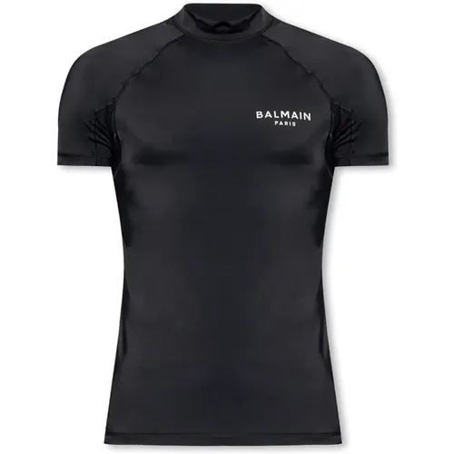 Swim T-shirt , male, Sizes: 3XL, 2XL - Balmain - Modalova