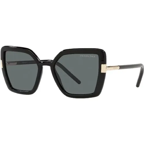 Sunglasses with Dark Gray Polar , female, Sizes: 54 MM - Prada - Modalova