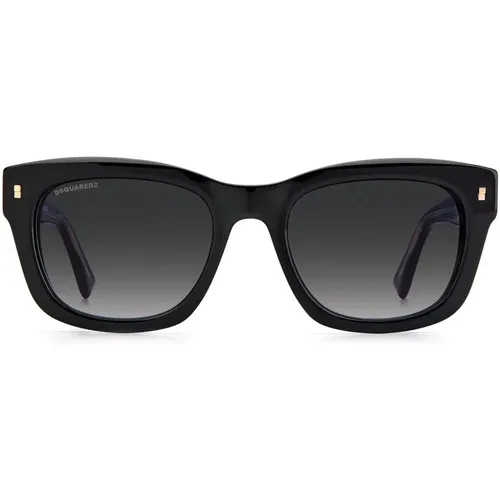 Schwarze/Grau getönte Sonnenbrille,Stylische Sonnenbrille für Männer - Dsquared2 - Modalova