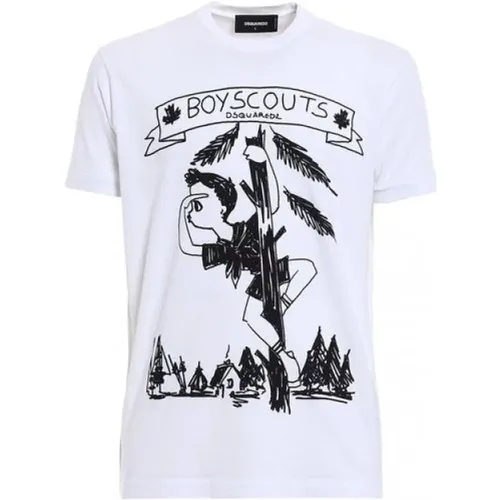 T-Shirts , male, Sizes: S - Dsquared2 - Modalova