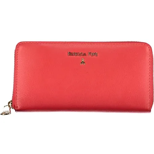 Chic Pink Wallet with Zipper and Multiple Compartments , female, Sizes: ONE SIZE - PATRIZIA PEPE - Modalova