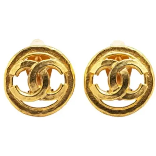 Pre-owned Jewellery, female, , Size: ONE SIZE Pre-owned Fabric earrings - Chanel Vintage - Modalova