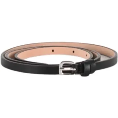 Belts, unisex, , Size: S Alcide Leather Belt with Metal Buckle - SPORTMAX - Modalova