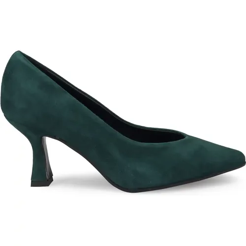 Grüne Wildleder Absatz Pumps - Sangiorgio - Modalova