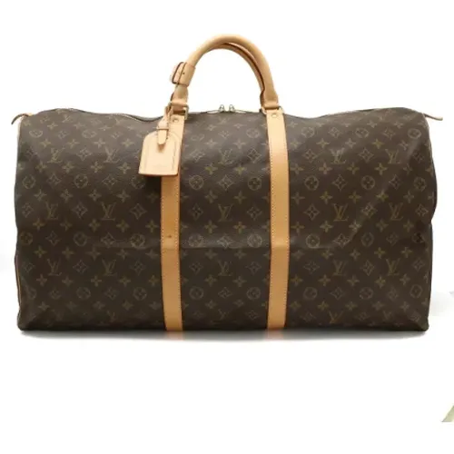 Pre-owned Weekend Bags, female, , Size: ONE SIZE Pre-owned Canvas travel-bags - Louis Vuitton Vintage - Modalova