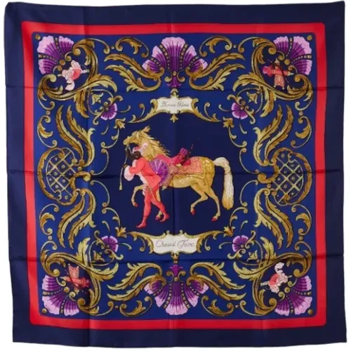 Pre-owned Scarves, female, , Size: ONE SIZE Pre-owned Silk scarves - Hermès Vintage - Modalova