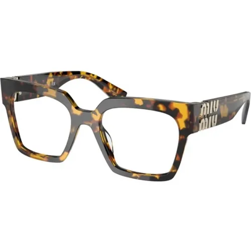 Stilvolle Brille VAU1O1,Stilvolle Schwarze Brille - Miu Miu - Modalova