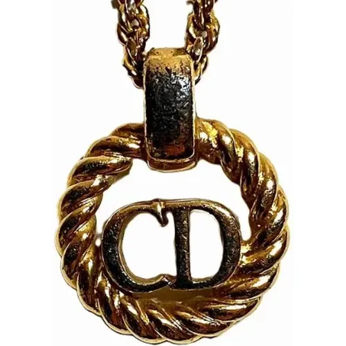 Pre-owned Jewellery, female, , Size: ONE SIZE Pre-owned Metal necklaces - Dior Vintage - Modalova